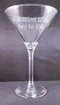 Custom Domaine Martini Glass