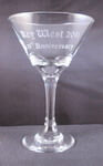 Engraved Embassy Martini Glass
