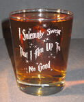 Engraved English Highball Whiskey Glass