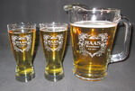 Custom Hourglass Pilsner Beer Glass and Beer Pitcher Set