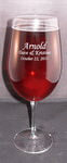 Personalized Vina Briossa Wine Glass