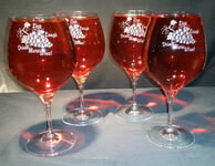 Custom Burgundy/Pinot Noir Wine Glass, set of 4