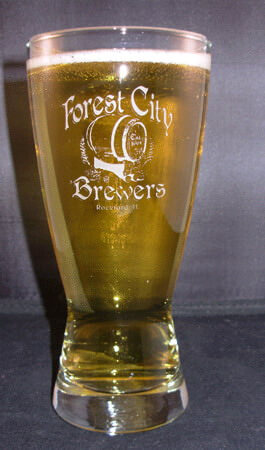 Personalized Engraved Hourglass Pilsner