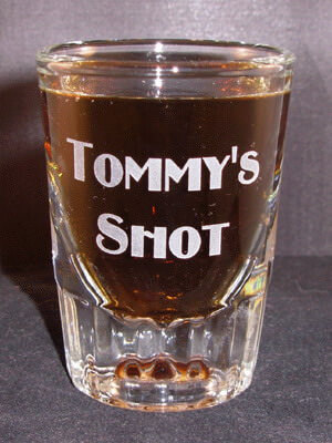 Personalized Engraved Fluted Whiskey Shot Glass