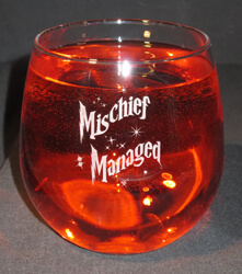 Personalized Engraved Stemless Red Wine Glass
