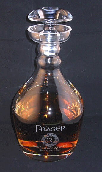 Personalized Engraved Lead Free Crystal Thomas Jefferson Whiskey Decanter