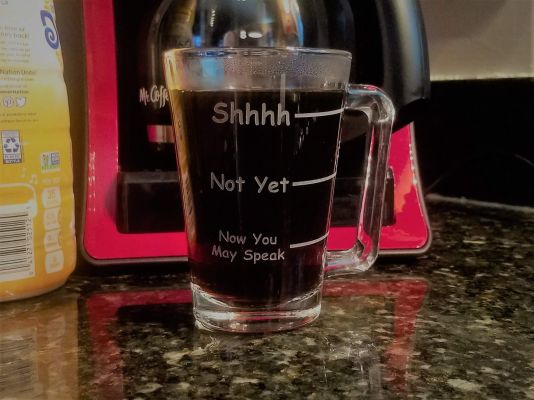 Now You May Speak Funny Engraved Coffee Mug