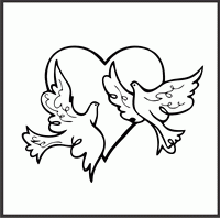 Heart and Doves Design