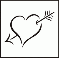 Heart and Arrow Design