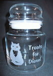 Personalized 22 oz Cat Treat Jar