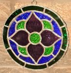 Four Petal Circle Flower - Summer Stained Glass