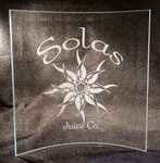 Personalized 7" x 7" Curved Glass Frame