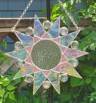 Clear Stained Glass Starburst Suncatcher