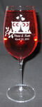 Personalized Crescendo Bordeaux Wine Glass