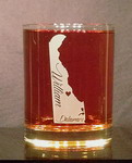 Personalized Delaware Whiskey Glass