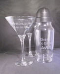 Personalized Domaine Martini Set Custom Domaine Martini Set