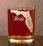 Personalized Florida Whiskey Glass