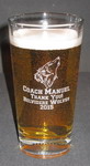 Football pint Glass