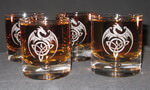 Personalized Crystal Galaxy Single Malt Scotch Rocks, set of 4