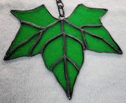Green Leaf Stained Glass