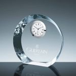 Personalized Hollyford Crystal Clock