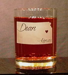 Personalized Kansas Whiskey Glass