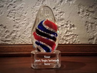 Personalized Monaco Art Glass Award