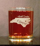Personalized North Carolina Whiskey Glass