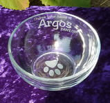 Personalized Round Dog Bowl