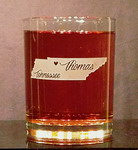 Personalized Tennessee Whiskey Glass