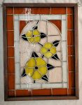 Three Flower Panel Stained Glass
