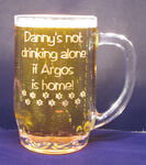 Not Drinking Alone Personalized Thumbprint Mug