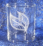 Personalized Crystal Votive Candle Holder