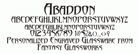 Abaddon Font