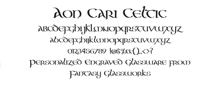 Aon Cari Celtic Font