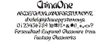 China One Font