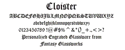 Cloister Font