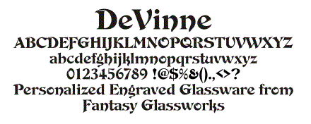 DeVinne Font