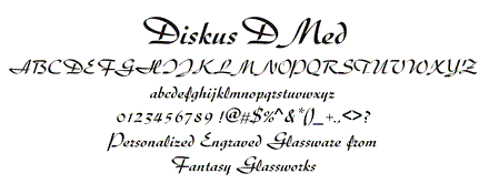 Diskus D Med Font