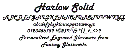 Harlow Solid Font