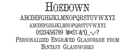 Hoedown Font