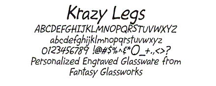 Krazy Legs Font