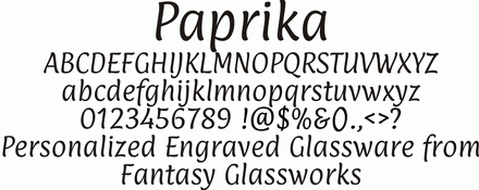 Paprika Font