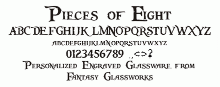 Pieces Of Eight Font