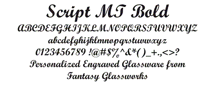 Script MT Bold Font