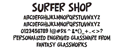 Surfer Shop Font