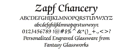 Zapf Chancery Font