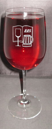 Personalized Engraved Vina Grand Wine Glass