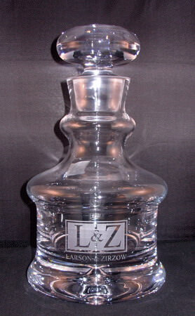 Lead Free Crystal Larchmont Whiskey Decanter