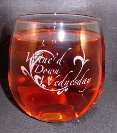 Personalized Engraved Stemless Red Wine Glass